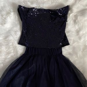 Zhenzi blue girls sparkle dress